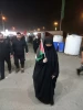 تصاویر ارسالی خبرنگار قدسنا از پیاده روی زائران اربعین حسینی با پرچم فلسطین در مسیر کربلا(بخش هفتم) 6