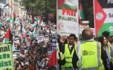 تظاهرات در لندن انگلیس در حمایت از مردم فلسطین 2