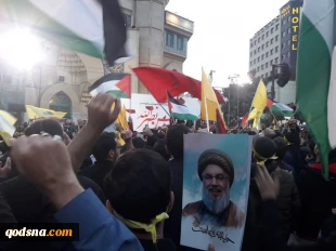 Thousands gather in Tehran to protest Israeli attacks, show support for Hezbollah