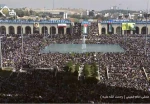 بدء مراسم تأبين الشهيد نصر الله في مصلى طهران  2