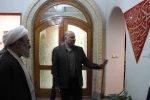 بازدید دبیر کل جمعیت دفاع از ملت فلسطین از آثار نمایشگاه گروهی هنر طوفان  13