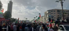 تظاهرات گسترده در شهر دار البیضاء مراکش در حمایت از غزه و محکومیت نسل‌کشی رژیم صهیونیستی و عادی‌سازی روابط با این رژیم  3