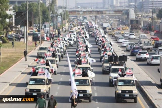 تشییع نمادین شهدای حشد الشعبی در میدان التحریر بغداد