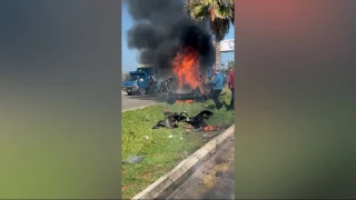 مسيرة اسرائيلية تستهدف سيارة في منطقة صيدا جنوبي لبنان وارتقاء شهيد
