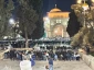 Scores of Muslims perform nighttime prayers at Aqsa Mosque