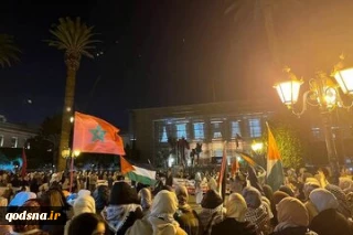 تظاهرات در مغرب در حمایت از غزه