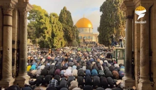 اقامه نماز عید فطر در مسجد الأقصی