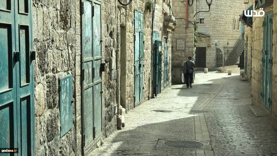 اعتصاب بازاریان بیت لحم واقع در جنوب بیت المقدس در حمایت از غزه  3