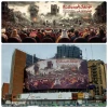 Tehran's Valiasr Sq mural slams world silence on Zionists’ crimes