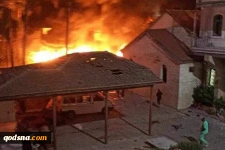 Zionist regime's aggression on Al-Mamadani hospital in Gaza