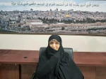Daughter of Imam Khomeini in her visits to Qodsna office:

Gaza events have hurt everyone's hearts