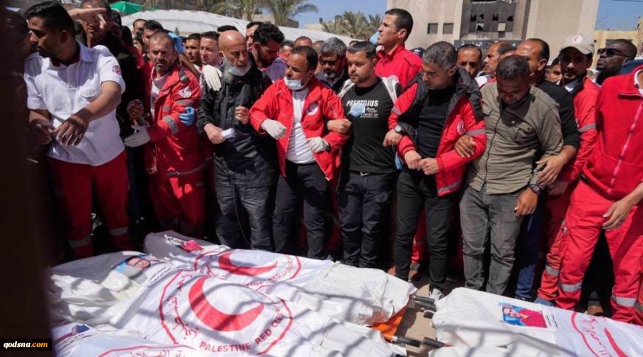 Zionist regime’s military claims Gaza medics were killed mistakenly