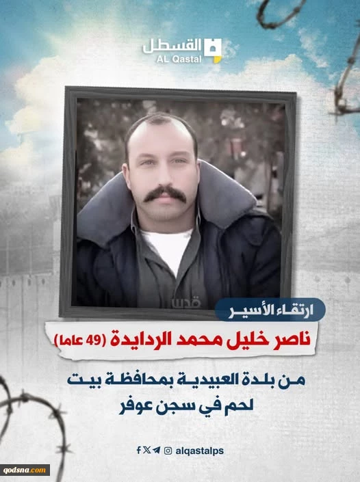 Palestinian prisoner from Bethlehem dies in Israeli custody