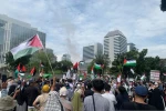 Protesters voiced outrage against isrell