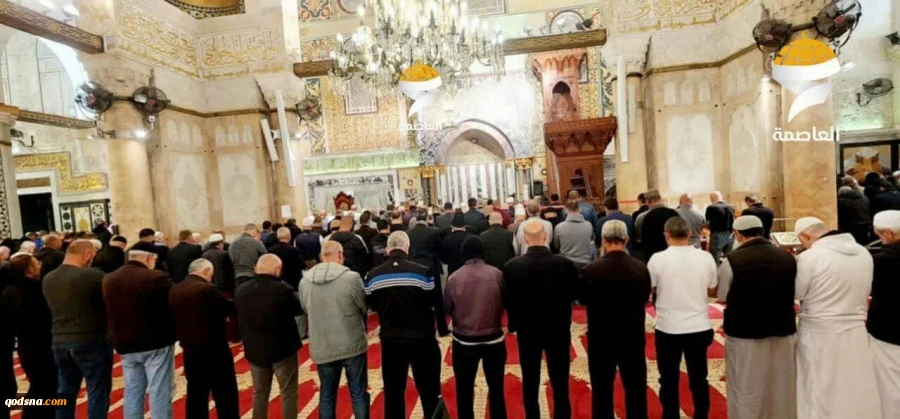 تصاویر نمازگزاران فلسطینی در نماز صبح امروز یکشنبه مسجد مبارک الاقصی 3