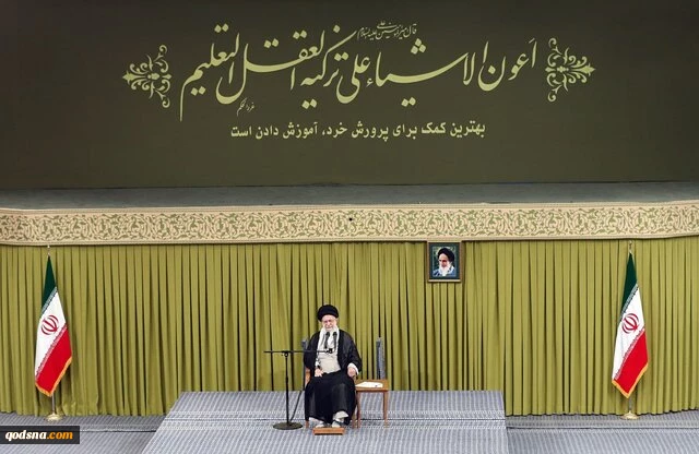 حضرت آیت الله خامنه‌ای: سخنان اخیر رئیس جمهور آمریکا مایه سرافکندگی گوینده و ملت آمریکا است 2