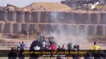 هروب جنود الاحتلال بعد انفجار قنبلة غاز داخل احد الجيبات شرق البريج
