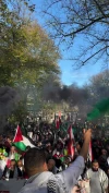 Protest held in front of Zionist regime’s consulate in Istanbul in solidarity with Palestine