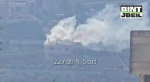 بمباران بنت جبیل در جنوب لبنان