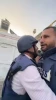 تصاویری از شادی خبرنگاران فلسطینی پس از برقراری آتش بس در نوار غزه