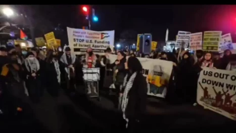 ‘Gaza is not for sale’: Americans take to streets after Trump says US will ‘own’ Gaza Strip