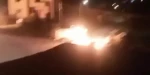 جوانان فلسطینی با کوکتول مولوتوف خودروهای ارتش اشغالگر را که وارد شهر طوباس شده بودند،  هدف قرار دادند.
‌‌‌