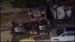 آوارگان فلسطینی در جنین نماز ماه رمضان را در خیابان برگزار کردند
