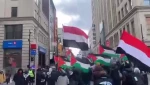 تظاهرات حمایت از فلسطین در مونترال کانادا
