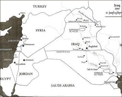 خریطة إسرائیلیة تقسّم العراق