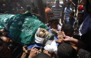 تحویل پیکر شهید فلسطینی