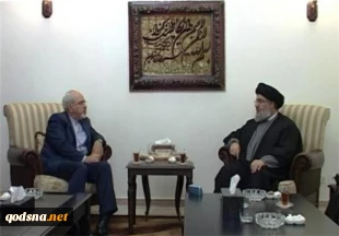 دیدار محمد جواد ظریف و سید حسن نصرالله در بیروت