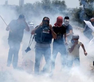 حمله به تظاهرات هفتگی فلسطینی