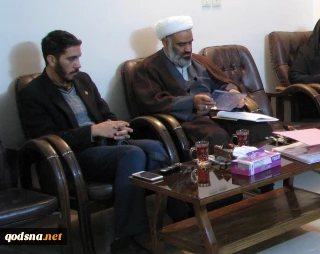 بازدید رییس دفتر تبلیغات اسلامی اصفهان از دفتر جمعیت دفاع از ملت فلسطین