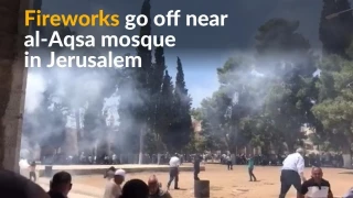 Fireworks discharged near Jerusalem's al-Aqsa