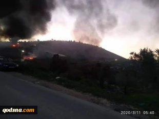 تحت حفاظت شدید نظامیان صهیونیست؛

صدها شهرک نشین صهیونیست مکان تاریخی جنوب نابلس را به آتش کشیدند/ به یک ایستگاه تلویزیونی فلسطینی هم حمله شد 5