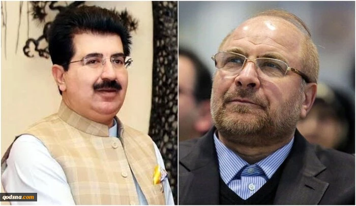 قاليباف ورئيس مجلس الشيوخ الباكستاني يؤكدان على تطوير العلاقات بين طهران واسلام آباد 2