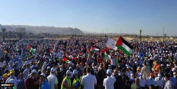 حمله ارتش صهیونیستی به راهپیمایی فلسطینی‌ها علیه طرح« الحاق» 2