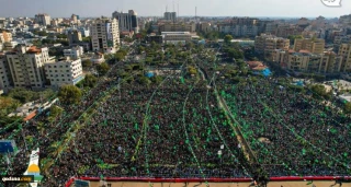 Tens of thousands celebrate Hamas’s founding anniversary in Gaza