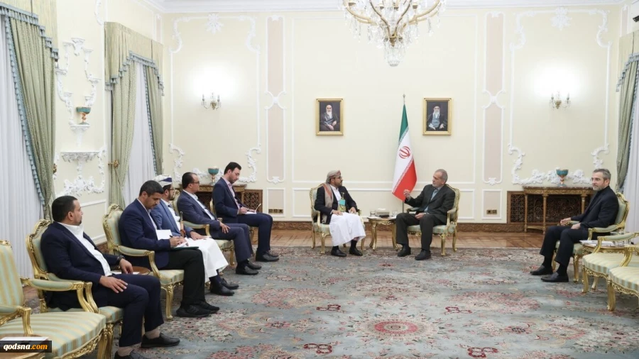 دیدار سخنگوی انصارالله یمن با پزشکیان  2