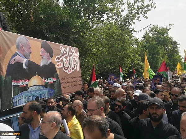 مراسم تشیع جنازه شهید اسماعیل هنیه  در تهران 4