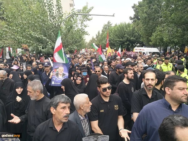 مراسم تشیع جنازه شهید اسماعیل هنیه  در تهران 15