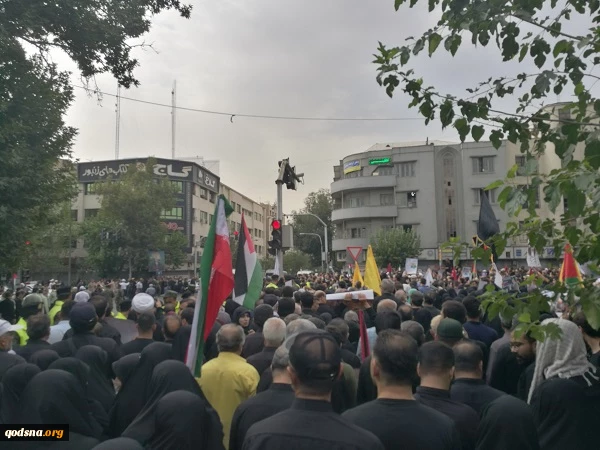 مراسم تشیع جنازه شهید اسماعیل هنیه  در تهران 16