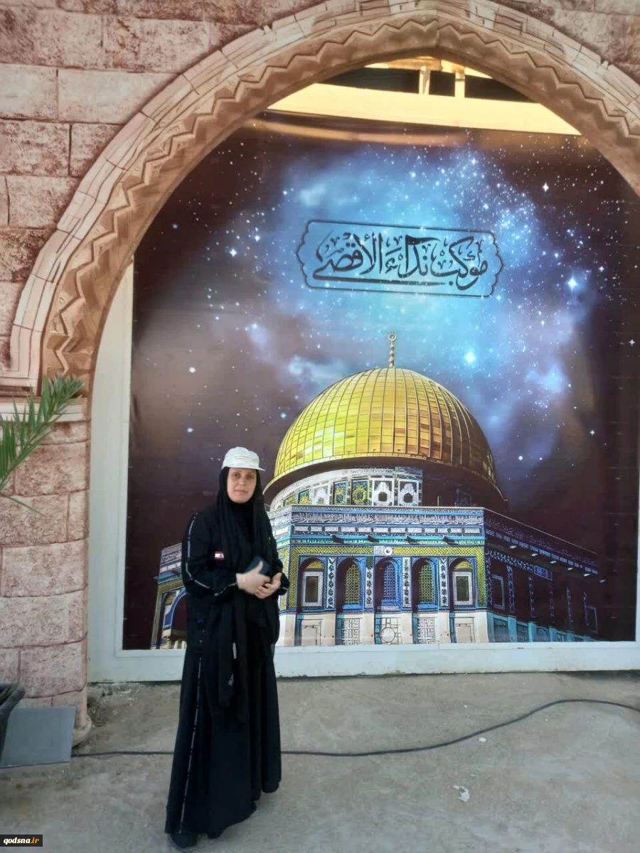تصاویر ارسالی خبرنگار قدسنا از زائران پیاده روی اربعین حسینی با پرچم فلسطین در مسیر کربلا (بخش ششم) 9