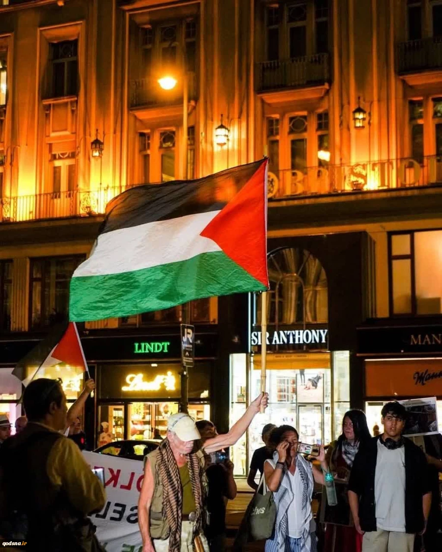 تظاهرت در سوئد در حمایت از فلسطین 5