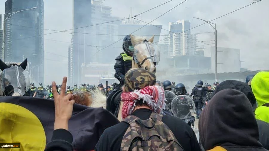 تظاهرات همبستگی با غزه در ملبورن
 4