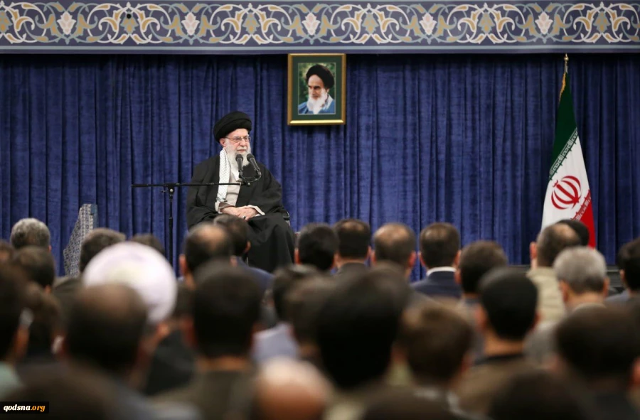 رهبر انقلابن: به زودی درباره مسائل غزه و لبنان صحبت خواهم کرد/ اگر آمریکا و بعضی از کشورهای اروپایی شرشان را از منطقه کم کنند این درگیری‌ها، جنگ‌ها و برخوردها از بین خواهد رفت 2