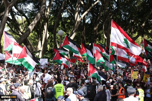 راهپیمایی در سراسر جهان هم‌زمان با سالگرد عملیات طوفان الاقصی 8
