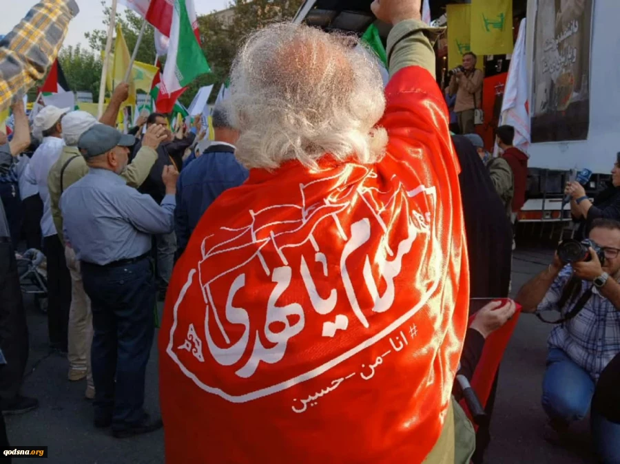 اختصاصی قدسنا، گزارش تصویری تجمع دختران حامی مقاومت(دختران مقاومت) در میدان فلسطین تهران با حضور اقشار مختلف تهران  2