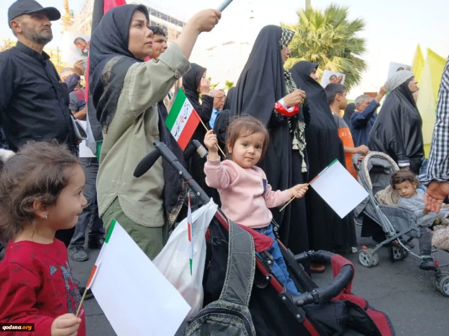 اختصاصی قدسنا، گزارش تصویری تجمع دختران حامی مقاومت(دختران مقاومت) در میدان فلسطین تهران با حضور اقشار مختلف تهران 2