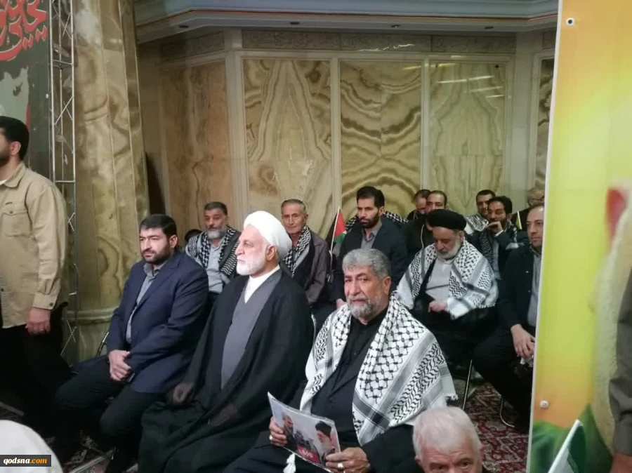 مراسم بزرگداشت اسطوره مقاومت، شهید یحیی سنوار در مسجد امام صادق (ع) میدان فلسطین تهران 2